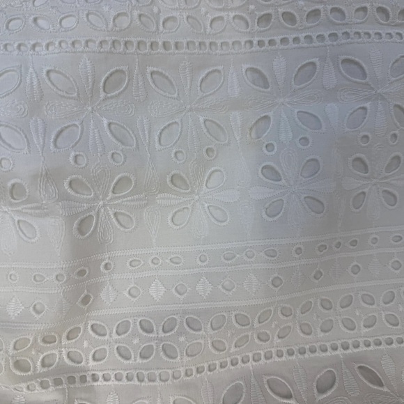 J. Crew White Eyelet Tapered Pants - Size 16 - Picture 5 of 6